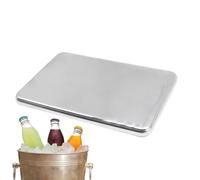 Cubitera de metal - Juego de bolsas de hielo de congelación rápida de acero inoxidable, solución de control de temperatura a largo plazo, bandeja de enfriamiento reutilizable, ideal para viajes