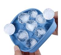 Cubitera de Silicona, 9-cavidad, desmoldado fácil y divertido, Molde para Hielo con Forma de Balón de Fútbol, Para Refrigerador Celebraciones Bebidas Agua Cócteles