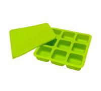 Cubitera de silicona con tapa, fácil desmoldeo de chocolate | Cubitera cuadrada para cócteles, whisky, cocina, fiesta, bebida, bar, camping, chocolate, dulces