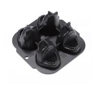 Cubitera de tiburón y pingüino, moldes de silicona para hielo con tapa y embudo, para bebidas, whisky, cócteles y jugos