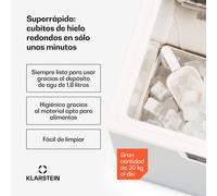 Cubitera Icefestival Cube 195 W 1,9 l 20 kg / 24h Klarstein