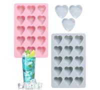 Cubitera - Juego de 2 recipientes para congelador, moldes fáciles de quitar, para familiares, cumpleaños, bodas, restaurantes, hoteles, picnics, camping, casa