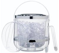 Cubitera kitchencraft de material acrílico con 2 pinzas
