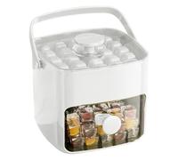 Cubitera Molde,Caja Fabricadora De Cubitos De Hielo Fríos Con Asa - Herramienta Portátil De Gran Capacidad Para Cocina Y Fiesta