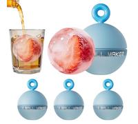 Cubitera para bolas de hielo | 6,5 cm silicona reutilizable antiadherente juego de 4 - molde de bolas de , para whisky, cóctel, café, cerveza, bebidas frías,