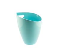 Cubitera para botellas de vino Koala Nature 3,5 L - Champanera acrílica para 2 botellas de vino, cava o champagne - Enfriador rápido, ligero, apilable y reutilizable, con asas, transparente, azul