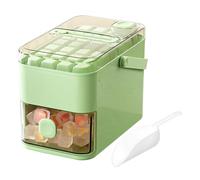 Cubitera para congelador, molde de silicona de 3,8 cm, fácil de quitar, tapa a prueba de fugas, cubitos de hielo transparentes para cócteles | Molde flexible sin BPA con gran fas