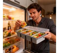 Cubitera Para Cubos De Caldo Congelados - Herramienta Reutilizable de Desmolde Fácil Transparente | Cubitos de Congelador Reutilizables - para Congelar Whisky Cocktails y Alimentos en Casa