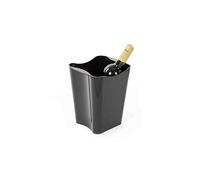 Cubitera para Vino AC 2.5 L - Champanera Acrílica para 2 Botellas - Enfriador de Vino Reutilizable y Versátil, color negra