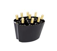 Cubitera para Vino XXL Koala 12 L - Champanera para 8-9 Botellas - Enfriador de Vino Reutilizable, color Negro