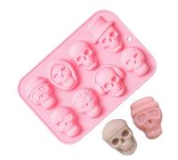 Cubitera reutilizable de 8 compartimentos, para Halloween, con | Craft - Moldes para hacer cubitos de hielo, café, cóctel, chocolate, hornear, congelador, congelador, congelador, etc
