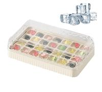 Cubitera - Utensilio apilable para la cocina, recipiente para cubitos de hielo para el congelador, para whisky, cócteles, vino, refrigeración, hogar, camping, picnic, restaurante