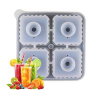 Cubiteras | Bandeja de Cubitos de Hielo con 4 Cavidades para Congelador | Fabricador 4 Cavidades Desmoldado Fácil Grandes Para Cócteles Whisky Cocina Camping Bares Bodas Hombres Mujeres | para Cóctele