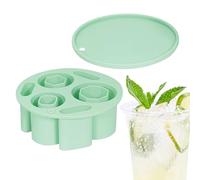 Cubiteras con tapa para el congelador, bandeja de cubitos de hielo con expulsión para congelador, práctico accesorio de cocina con fácil extracción para cócteles, whisky, vodka, tequila