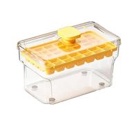 Cubiteras | con tapa y recipiente reutilizable fácil desmolde apilable,Bandeja de Hielo con Pulsador para Congelador | Para Whisky Cerveza Bebidas Frías Café Verano Picnic Aire Libre