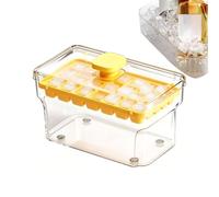 Cubiteras,con tapa y recipiente reutilizable fácil desmolde apilable | Moldes de Hielo de Alimenticio con Presión | Para Whisky Cóctel Cerveza Café Hogar Camping Aire Libre Picnic