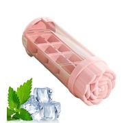 Cubiteras De Silicona Para Congelador | Molde Silicona Alimentaria Con 8 Cavidades Flores Y Botellas - Moldes Portátiles Cubitos De Hielo,Para Zumos, Café, Té, Cócteles, Whiskey, Bebidas, Hogar, Coci