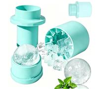 Cubiteras Para Hielo, 2 En 1 Hielera Silicona, Moldes Hielo Pequeño, Mini Ice Cubes Tray Ice Ball Maker Para Whisky, Cocktail Y Bebidas