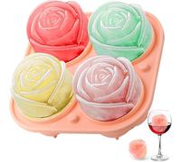 Cubiteras para Hielo Grande, Cubitera Silicona con Tapa para Cubitos de Hielo, Cubitera Silicona sin BPA Apilables Moldes de Hielo Ice Cube Tray para Cóctel Whisky