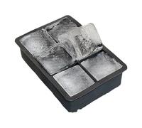 cubiteras para hielo Juego de moldes silicona for cubitos hielo, grandes for whisky, bandejas redondas y cuadradas for cócteles congelación(SET 2-6 grid)