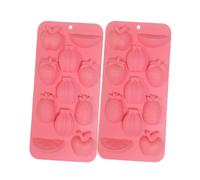 Cubitos de hielo de silicona para piña - Juego de 2 materiales alimentarios, bandeja fácil de liberar, gadget de cocina divertido | Para chocolate, dulces, aperitivos, postres creativos