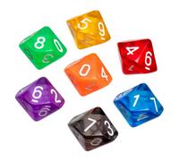 Cubo - 10 Caras - Transparente - 50 Piezas