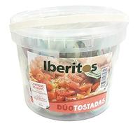 Cubo 30 monodosis para tostadas: Tomate natural - aceite - Sal. Dúo tostadas Iberitos