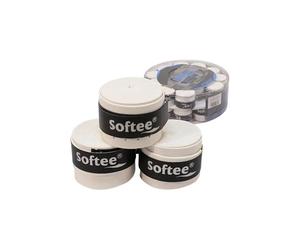 Cubo 30 Overgrips Softee Perforados Comfort Blanco