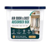 Cubo Absorbedor de Humedad 100 g Purifica el Aire y Elimina Olores | Ambientador Absorbente de Humedad Para Baño Dormitorio Armario Cocina Estudio Zapatero Cuarto de Almacenamiento