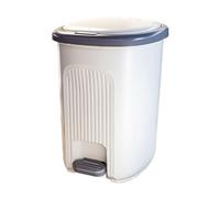 Cubo Basura Bote de Basura for el Hogar con Tapa, Bote de Basura de Plástico for Baño de 10/15/20L con Pedal, Bote de Basura Moderno con Prensa Manual for Sala de Estar, Cocina, Dormitorio, Oficina Bo