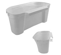 Cubo Basura Colgante Para Encimera/Cesta Recogedora Desperdicios 31x13x17.5 (Alt.) cm. Color Blanco