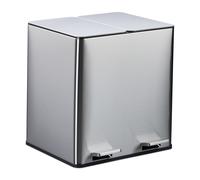 Cubo basura doble Papelera cocina Separador basura 2 cubos Filtro olores 2x15 L