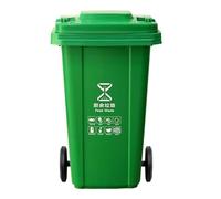 Cubo Basura Exterior 100L 120L 240L Con Ruedas El Asa Diseño Antideslizante Hace Que Su Uso Sea Más Seguro Cómodo(Green,120L)
