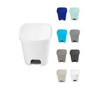 Jardin202 - Cubo basura plástico Apertura con pedal 25 Litros | Cubo reciclar Mate 35x30x42 cm | 25 Litros (Taupe)
