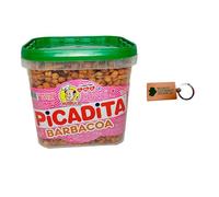 Cubo Churruca Picadita Barbacoa con llavero Deliex - Cubo de 1,5 kg - Cóctel de frutos secos