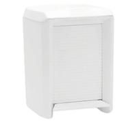Tatay Papelera Baño Olympia 7 L 21x21,5x29 cm Plástico de Alta Resistencia | Papelera Baño | Interior Extraíble | Apertura con Pedal | Fácil de Limpiar | Asas Ergonómicas | Diseño Práctico, Blanco