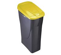 Cubo con Tapa 25 L ECOBIN con Tapa de Color Amarillo 21,5x36x51 cm