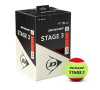 Cubo De 12 Bolas Dunlop Stage 3 Red 12box