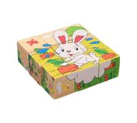 Cubo de 3D de Madera Juguete Educativo para Estimulación Temprana