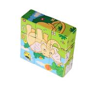 Cubo de 3D de Madera Juguetes de Aprendizaje Temprano