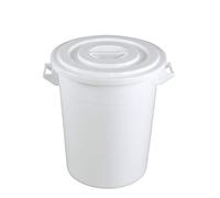 Cubo de 50 litros con tapa Recipiente de agua universal apto para alimentos Recipiente para alimentos Recipiente industrial Recipiente multiusos de plástico