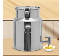 Cubo De Acero Inoxidable Con Grifo Lata De Lechera Acero Inoxidable 5-88 Litros Con Asa Contenedor De Líquidos Para El Hogar y La Granja,withfaucet-18L