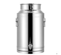 cubo de acero inoxidable con grifo lechera acero inoxidable 5/120 litros Cubo para Vino/Recipiente para lácteos/bidón de Leche/Jarra con Tapa Sell,capacity-28Liters