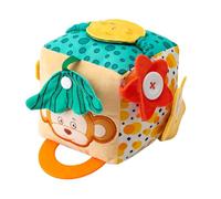 Cubo de actividad, Cubo de actividad para bebés, Cubo Cubo Baby Toys sensorial con sonajeros, Juguetes de viaje de aprendizaje temprano, caja de tejido para niños pequeños para niños, familiares, amig