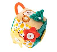 Cubo de actividad para bebé, sonajeros de bebé 0-6 meses,Cubo concurrido Caja suave de baborilla Box Juguete - Box de tejido para niños pequeños, bolas sensoriales para educación temprana, niños, fami