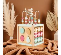 Cubo de actividades Berry XXL de madera | bieco