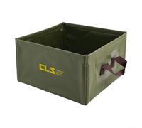 Cubo de agua cuadrado plegable de 13 L, contenedor plegable portátil para camping, pesca, senderismo y gestión del agua al aire libre (verde)