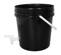 Cubo de Agua de Plástico Apilable con Grifo, 2,64 Galones | Tapa Hermética con Cierre a Presión, Pared Reforzada, Borde Redondeado, para Agua Potable Doméstica y Lluvia