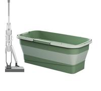 Cubo de agua plegable portátil para lavado de autos | Cesta rectangular práctica para fregona para camping, cocina, baño, lavandería, jardín