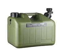 Cubo de agua portátil de 10 L para senderismo, camping, para conducción de coche, contenedor de tanque de 9 cm, recipiente de camping de gran calibre con grifo, botella de agua para niños